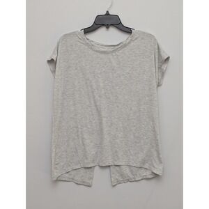 C4 Velocity Yoga‎ Athleisure Top Gray Split Back Soft Airy Women's Small
